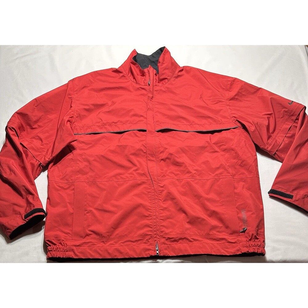 Nike Golf Convertible Jacket Mens XL Storm Fit Full Zip Long Sleeve Red